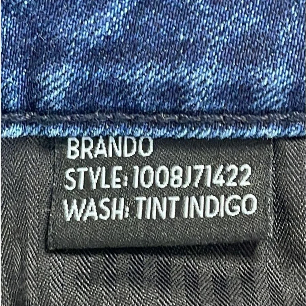 MONFRERE BRANDO TINT INDIGO ‎ SLIM STRAIGHT DENIM SIZE 36